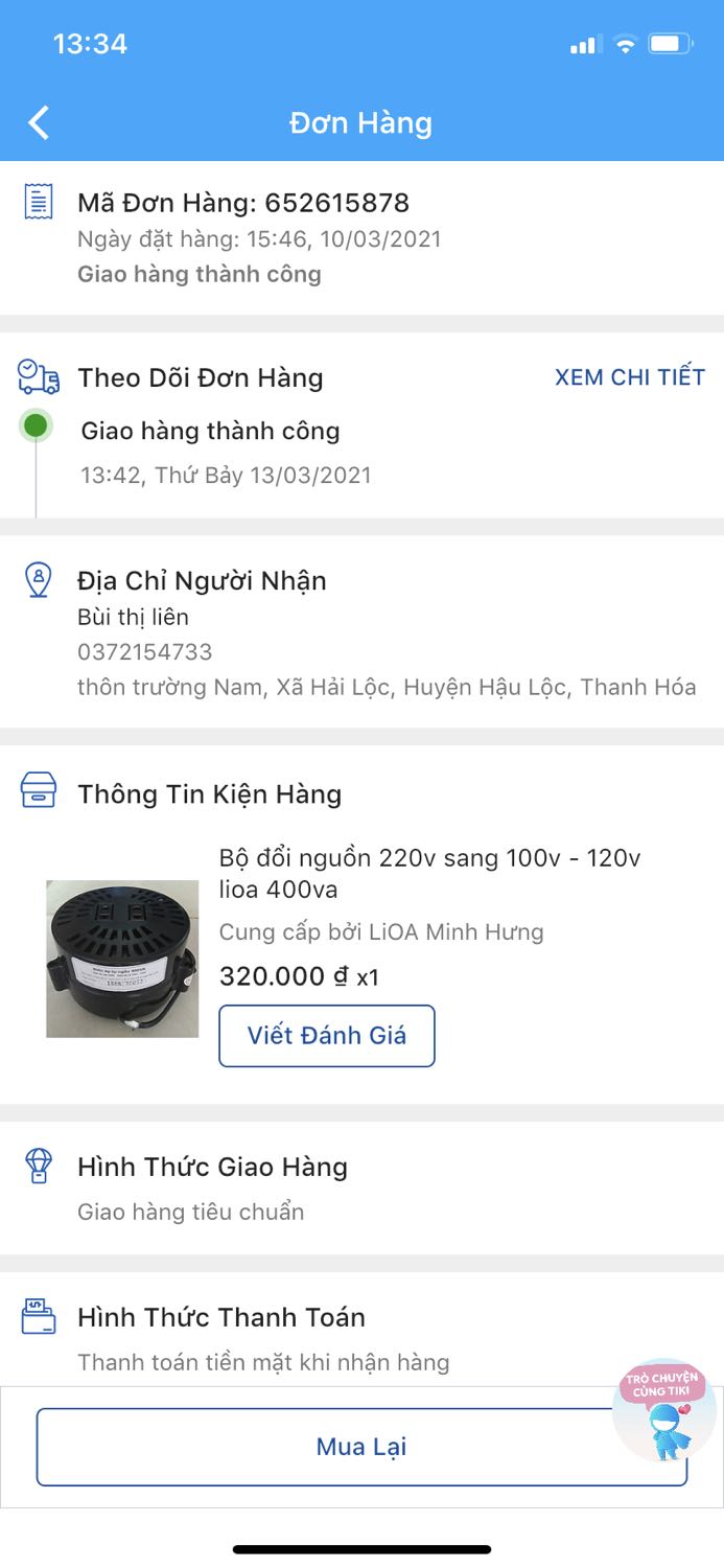 Mik mua mà công suất nhỏ hơn vs đồ điện ở nhà giờ muốn đổi 400va sang 1500va đc ko
Mới nhận hàng thứ 7 tuần trước