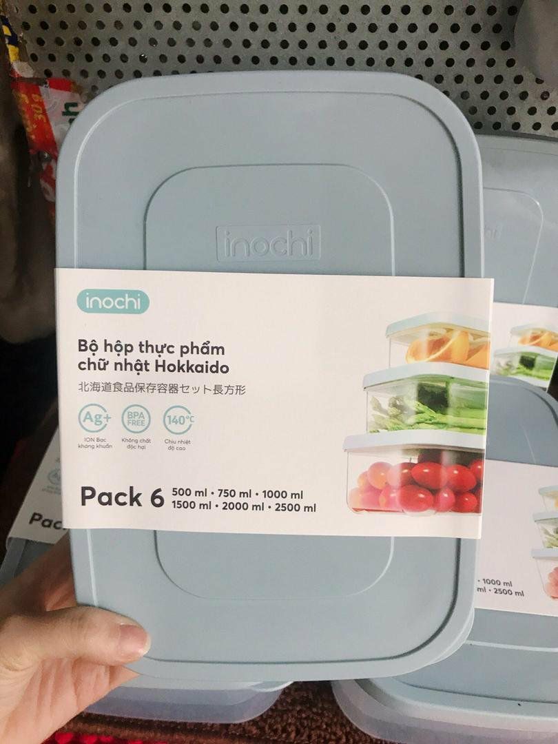 rất thích hộp thực phẩm của innochi, nay lại được mua với giá ưu đãi nên quá thích luôn. Hộp dày dặn, đựng đồ ăn rất thích, làm cho tủ lạnh gọn gàng hơn