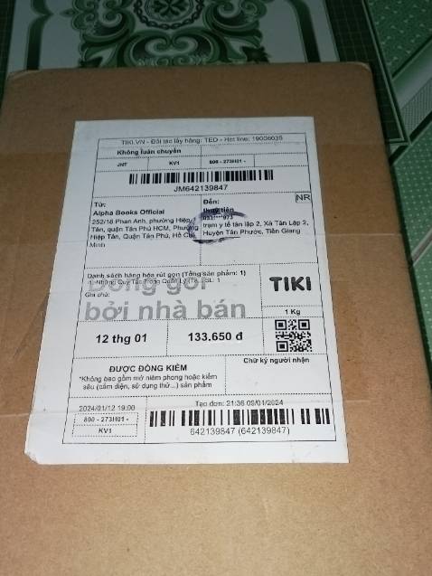 Tôi nhận đc hàng rồi okkk shopppp