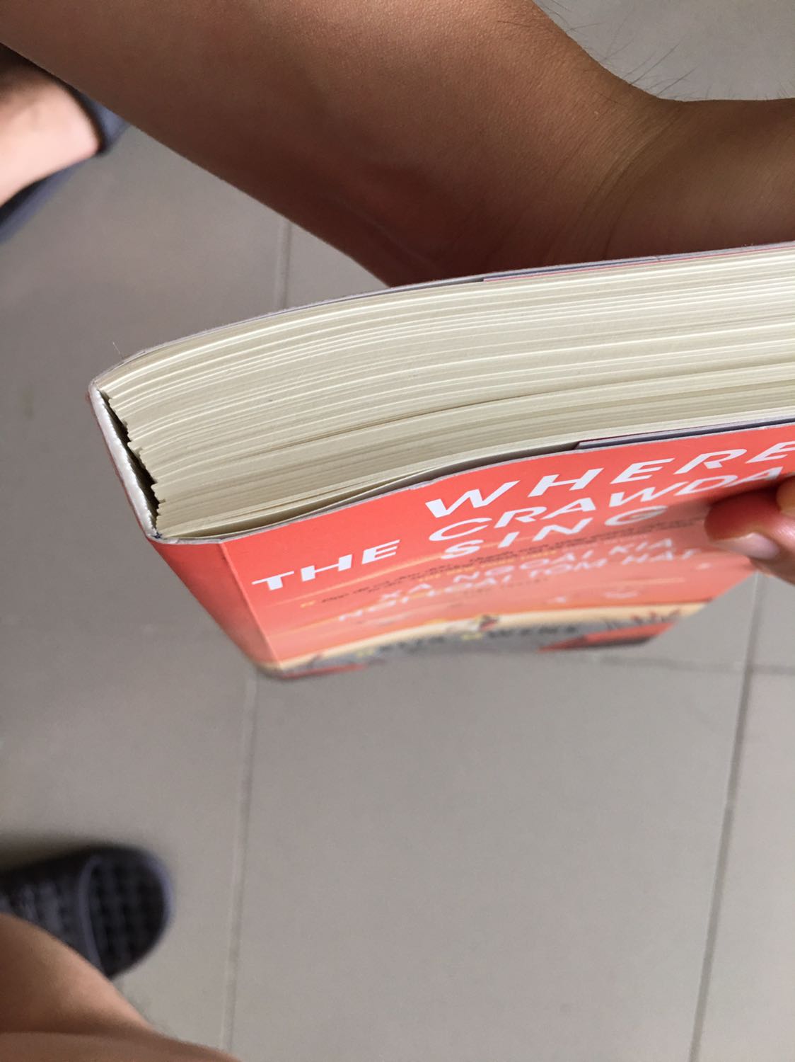 Góp ý xây dựng đây.

Ưu: Giấy đẹp trắng thơm phẳng mượt sờ rất thích tay. Có kẹp sách.

Khuyết: Keo dán gáy sách quá tệ, mua về được hai hôm mở sách cầm đọc nhẹ nhàng mà vẫn bị bung hết ra. Chất lượng bản dịch quá tệ đến mức mình phải cầm bút dạ tô mà tô không hết vì có quá nhiều lỗi dịch thuật. Dịch như thể google dịch theo chức năng ngữ pháp hơn là dịch theo diễn đạt thuần Việt. Cứ nhìn chữ “Em sẽ.” - “I will.” là thấy. Mọi người cứ thử đặt mình trong đối thoại tiếng Việt hàng ngày xem có ai nói chuyện với nhau kiểu đó không? Bạn biên dịch này chắc là sinh viên mới ra trường nên còn chưa có kinh nghiệm. Bản dịch theo văn hoá người miền Nam nhưng có cả chữ “hay phết” theo lối nói của người Bắc. Bạn biên dịch cần phải cố gắng nhiều để không bị nhập nhằng giữa hai văn hoá Nam và Bắc. Bạn biên dịch chịu khó tìm đọc mấy cuốn Tiếng Việt giàu đẹp hoặc Nỗi oan Thì, Mà, Là để học lại cho chắc tiếng Việt nhé. Bạn cũng nên đọc nhiều tiểu thuyết của các nhà văn miền nam như Nguyễn Ngọc Tư chẳng hạn để ôn lại cho vững ngôn từ và lối nói chuyện của người nam bộ rồi chỉnh lại bản dịch cho lần tái bản tới. Hoặc tốt nhất là nhà xuất bản Trẻ nên thuê chị nhà văn Nguyễn Ngọc Tư đọc bản dịch này rồi nhờ chị sửa lại câu cú tiếng Việt dùm.

Thực sự bản dịch cực kỳ tệ nên đọc cảm giác mất cảm xúc cực kỳ. Những ai không khắt khe bản dịch chỉ cần đọc hiểu được thì hãy mua đọc. Còn ai xem bản dịch quan trọng vì nó là cái chuyển tải hồn của tác phẩm gốc thì đừng nên đọc bản này và hãy mua bản tiếng Anh đọc nếu bạn là người giỏi tiếng Anh và am hiểu ngôn ngữ văn hoá.

Về Nội Dung: đây là một câu chuyện hay cho thấy trực tiếp sự tương đồng với động vật về bản chất và hành vi của con người. Câu chuyện không khai thác yếu tố trinh thám phá án mà mượn yếu tố đó không chỉ để xây dựng kịch tính mà nhằm cho thấy bộ mặt vô cảm của con người của xã hội và của định kiến. Câu chuyện khai thác sâu vào diễn biến cảm xúc của một người hướng nội và có một tâm hồn đẹp nhưng dễ bị người đời gán cho mác lập dị kỳ quái thậm chí ghét chỉ vì khác người. Câu chuyện cho thấy pháp luật không thể bảo vệ được con người như nhân vật chính và đẩy cô đến chỗ phải tự vệ theo bản năng và rồi sau đó họ chỉ tìm cách diệt cô. Những ai giỏi tiếng Anh và muốn hiểu thêm về đoạn kết thì hãy chịu khó gõ Youtube tên tác giả và tên tựa sách bằng tiếng Anh để nghe bà giải thích trong một cuộc phỏng vấn nhé.