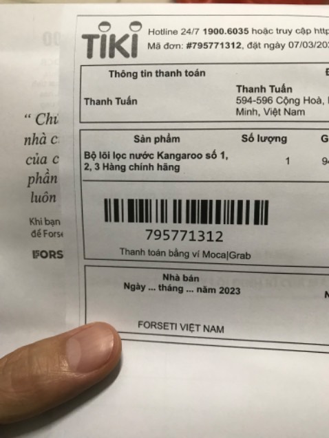 Mình mua bộ 3 lõi 1,2,3 mà shop giao cả 3 lõi số 1 cả.
Tuy nhiên shop đã nhanh chóng đổi lại hàng cho mình. Đánh giá cao cách xử lý nhanh của shop nên mình sửa đánh giá từ 1 sao thành 5 sao. Mình mua bộ 3 lõi 1,2,3 mà shop giao cả 3 lõi số 1 cả.
Tuy nhiên shop đã nhanh chóng đổi lại hàng cho mình. Đánh giá cao cách xử lý nhanh của shop nên mình sửa đánh giá từ 1 sao thành 5 sao.