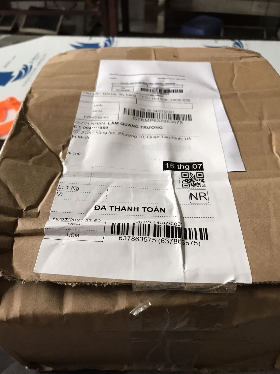 Sảm phẩm đúng chất lượng yêu cầu, tuy trể hẹn một ngày nhưng đang lúc dịch bệnh như thế này đã là tốt lắm rồi