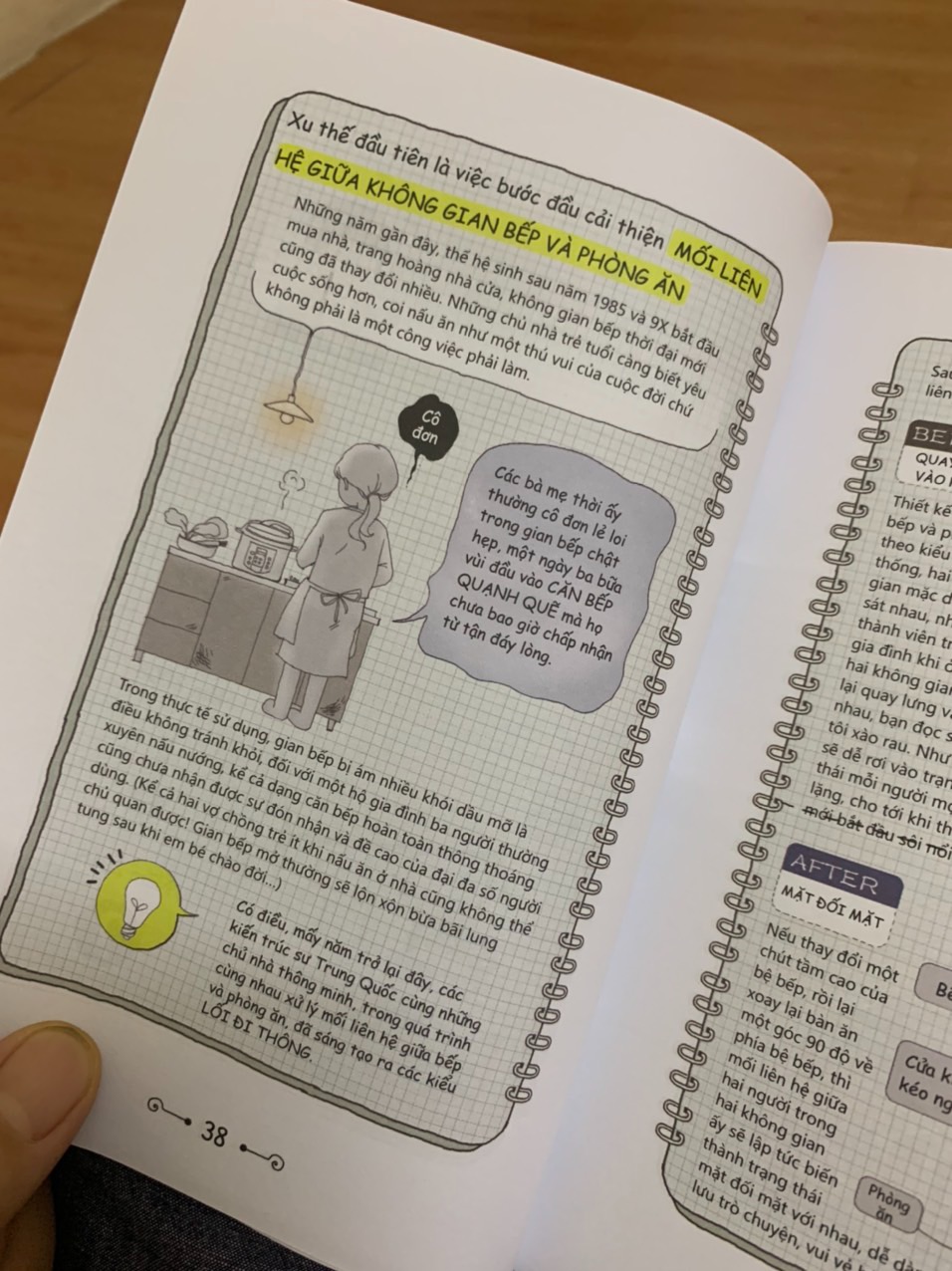 Mình được một người bạn đi trước đã giúp review sách và chia sẻ. Mình thích quyển này  quá, vừa nhận được nên nghiến ngấu và còn highlight lên nữa. Vừa đọc vừa cười khúc khích, vì vừa nảy ra ý tưởng thì tác giả liền tương luôn một câu 'này bạn, bạn còn non và xanh lắm'. kkk, bắt được quả tang mình nghĩ gì luôn. Không nhiều chữ mà còn có nhiều ví dụ và hình ảnh minh hoạ, cách trình bày trực quan. Đúng là dân kiến trúc, thông minh thật, lại còn rất gần với văn hoá VN nữa. Awesome! Nên đọc!!!