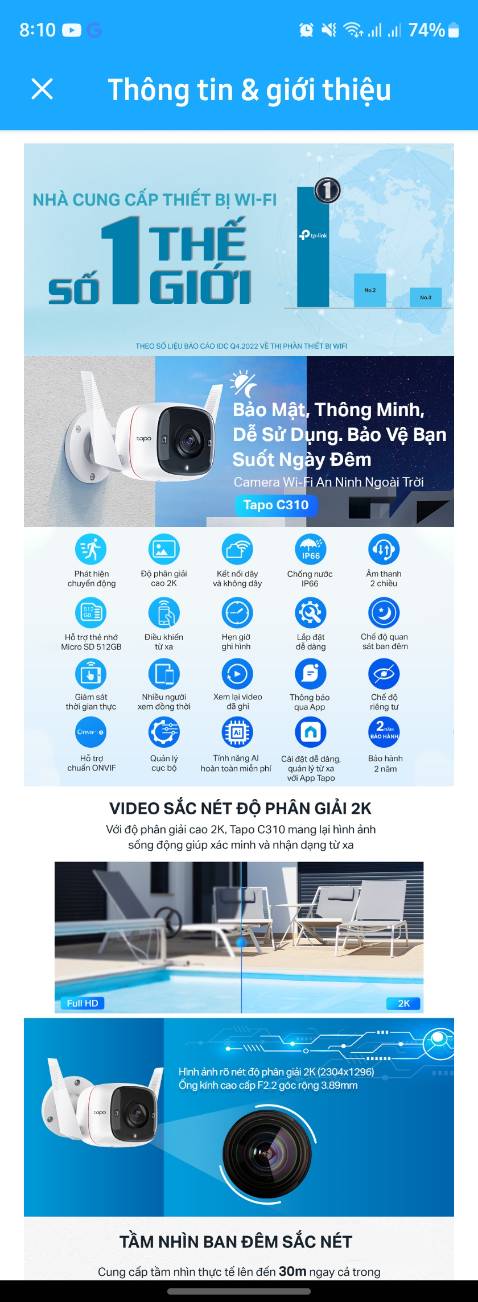 Camera ngoài trời bị vô nước dc tổng đài TIKI thông báo là từ chối bảo hành, mình ko hiểu có IP66 dễ vô nước vậy sao đảm bảo là  Camera ngoài trời ? Từ chối bh gì dễ vậy, sao KH tin dùng sản phẩm này nữa.