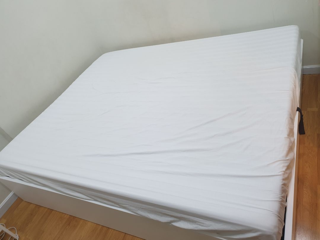 Dịch vụ bán hàng tốt. Bên Ru9 có chính sách ngủ thử 100 đêm nhưng nệm nằm êm, ko bị lún và mình đang xài giường nâng hạ + nệm foam rất hợp nữa nên mình giữ nằm luôn. Mình định mua thêm gối niu và tấm trải chống thấm bảo vệ nệm nữa mà thấy giá cao quá so với mặt bằng chung nên phải đợi tham khảo thêm.