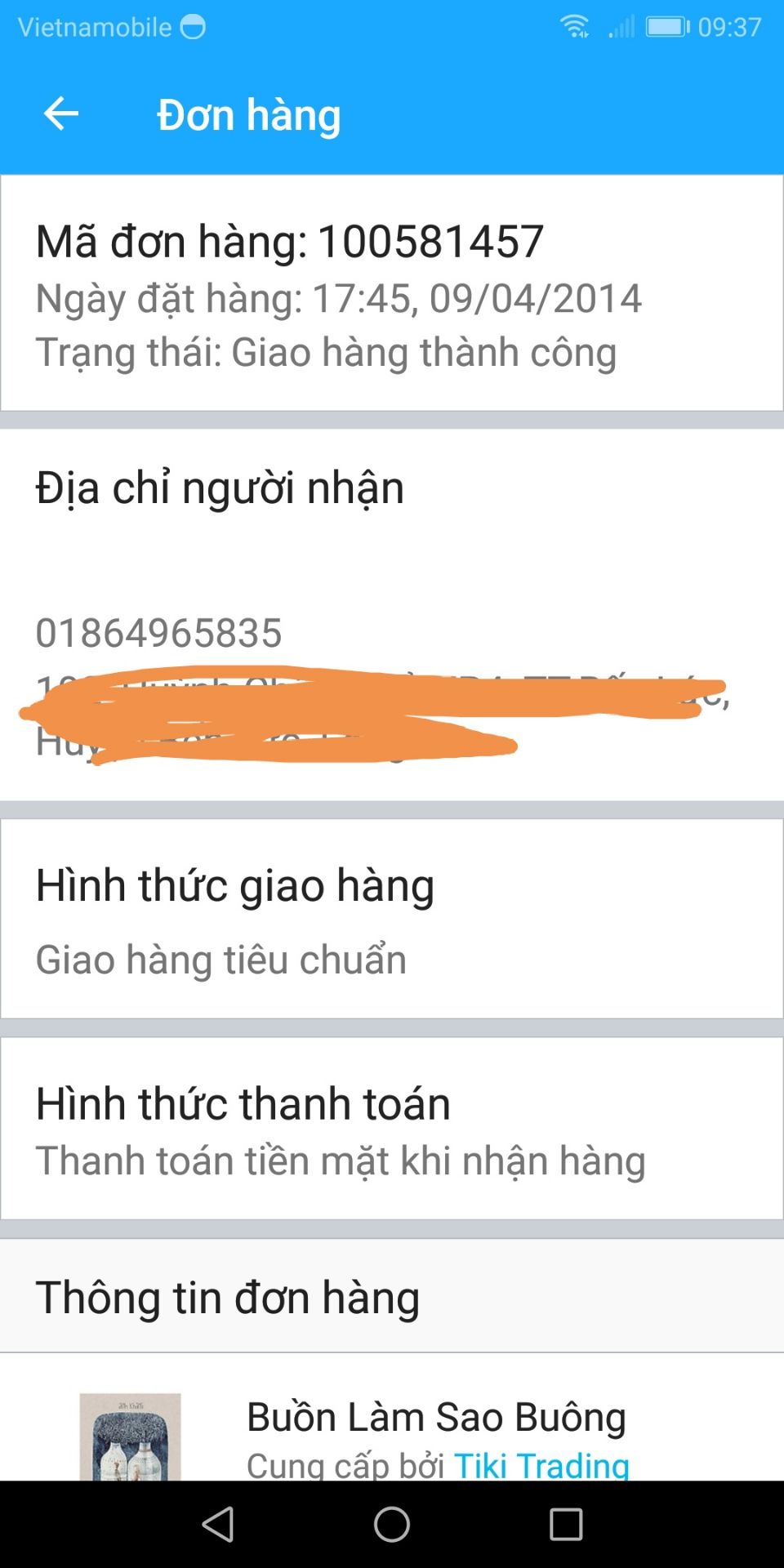 Chào các bạn, ai đang có ý định mua sản phẩm máy massage hoặc có ý định mua hàng ở Tiki thì nên suy nghĩ lại về việc bảo hành. Mình gửi máy bảo hành đã 3 tuần rồi mà không nhận được bất kì hồi âm nào từ tiki ( trong khi ban đầu họ hứa sẽ bảo hành từ 1 - 2 tuần). Sáng nay mình gọi lại thì đổ lỗi cho nhà cung cấp. Mình là khách hàng 5 năm của tiki, có thể mình mua không nhiều nhưng mỗi khi mua hàng mình đều nghĩ đến tiki và học là sự lựa chọn đầu tiên của mình. Mình mua hàng vì uy tín của tiki nhưng khi bảo hành họ lại đỗ lỗi cho nhà cung cấp, xin thưa mình không biết nhà cung cấp là ai, mình chỉ biết tiki thôi. Lúc họ mua thì nhận tiền rất vui vẻ và nhanh chóng, lúc phát sinh những vấn đề thì giải quyết chậm chạp lề mề. Tiki ơi nếu các bạn muốn xây dựng hình ảnh chuyên nghiệp thì xin dừng lại, đừng *** gạt những khách hàng luôn tin tưởng vào cái vẻ chuyên nghiệp của các bạn. Nhân tiện xin nói luôn, mình mua sản phẩm này là món quà sinh nhật dành cho mẹ của mình, những thứ tốt đẹp nhất của tình cảm gia đình mình cũng "giao phó" cho Tiki. Mình xin được xóa app Tiki vì đây là trải nghiệm tồi tệ nhất trong 5 năm qua