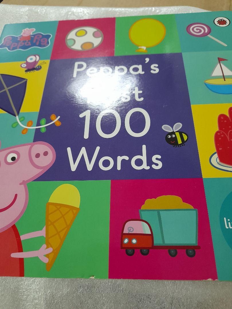 bé nhà m rất thích. sách có cả kiểu giấy hình dán lật lên có chữ hoặc ảnh ở dưới. méo sách bị xước tí nhưng ko sao.