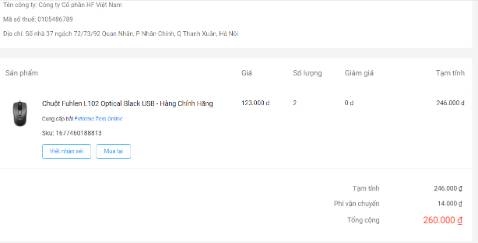 SHOP ƠI, XUẤT HÓA ĐƠN CHO ĐƠN HÀNG CỦA MÌNH, MÌNH KHÔNG NHẬN ĐƯỢC HÓA ĐƠN.