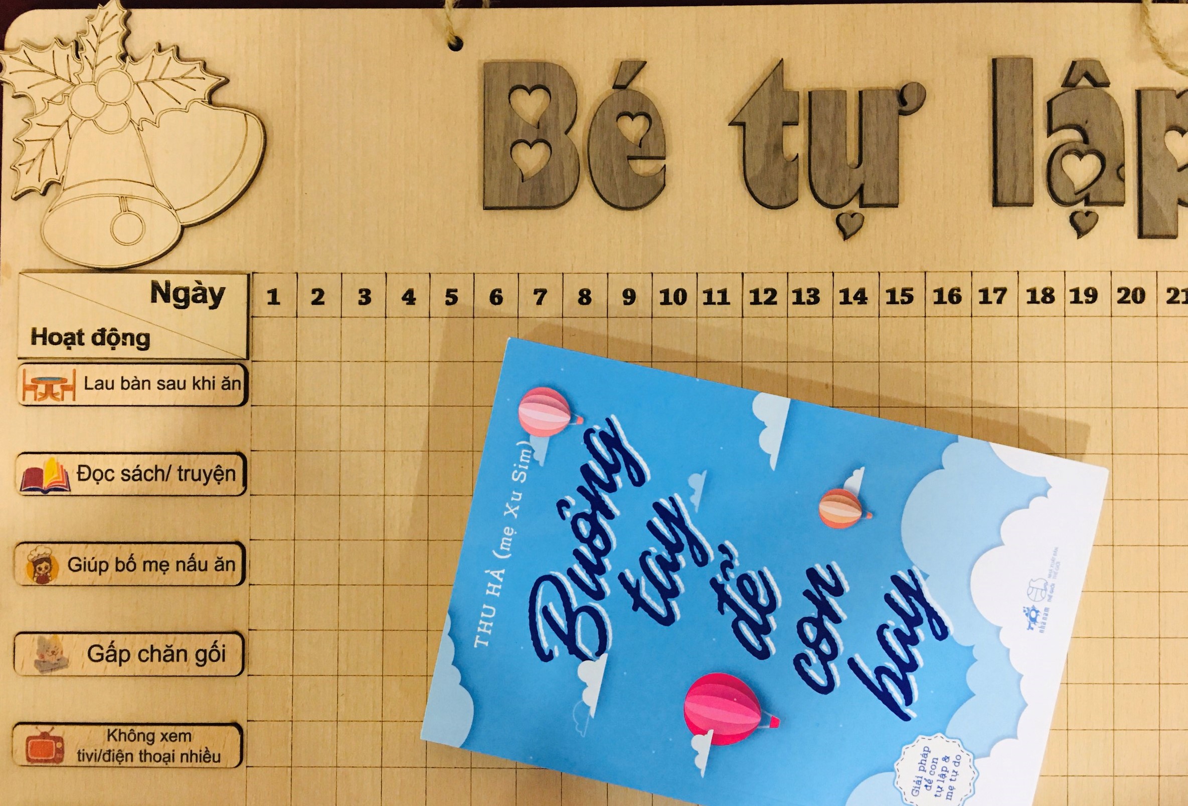 Mình rất thích quyển sách này vì cách chia sẻ mộc mạc, đơn giản, nội dung gần gũi. Mình thích cách viết của chị Hà từ lâu và thật vui khi đọc xong quyển sách, mình sử dụng Bảng bé tự lập để định  hướng con thật hiệu quả