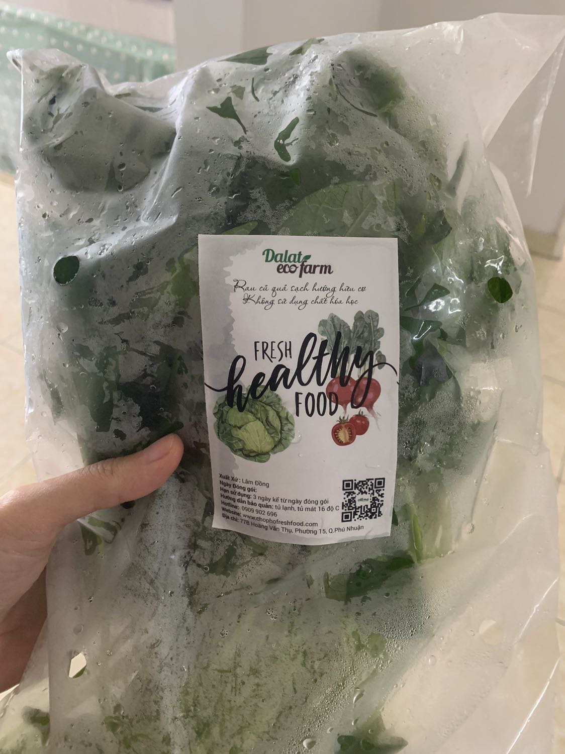 rau tươi ngon, cảm ơn shop