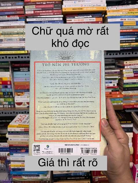Sách bìa cứng nhưng giá hơi cao, in màu được 24trang (hình rất bình thường). Bán kiểu đọc quyền nên chỉ giảm 10-11% so với giá bìa 349k. Thiết kế bìa nhìn giống ố vàng và giống bị trầy xước (nếu là tôi thì tại logo nxb thế giới cho nền xanh bình thường). Phía sau bìa chữ mờ khó đọc, chỉ có giá thì rất rõ. Bên trong ruột thì ko canh đều trang. Giấy thì tốt.