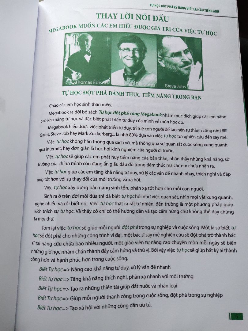 ko hề thất vọng??
cố gắng hoàn thành sớm và đạt đc kết quả tốt nhờ sách
Sách rõ ràng dễ hiểu đầy đủ cho phần viết lại câu
Tiki gút chóp quá, giao hàng sớm, ko có vấn đề gì luôn????