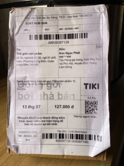 Rất hài lòng với sản phẩm được giao. Cám ơn các bạn rất nhiều.