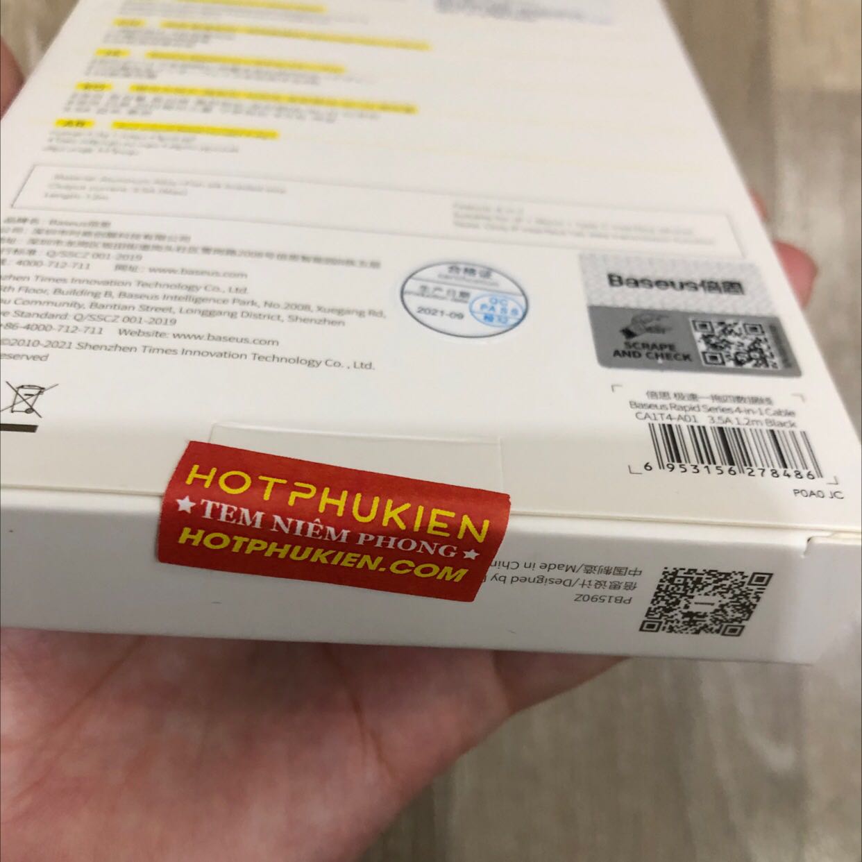 Giao nhanh 2h. Có tem niêm phong, phiếu bảo hành và tặng kèm sticker nhỏ xinh. Dây phù hợp đúng nhu cầu.