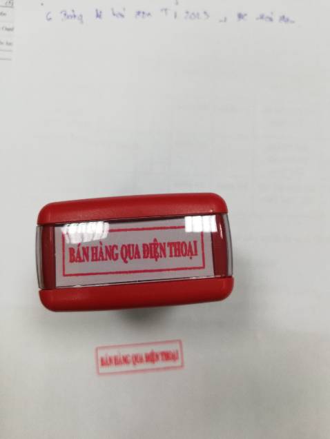 Dấu đóng nhẹ tay, mượt, âm thanh phát ra không  quá ồn, chữ in đều không lỗi đứt nét. Tốt