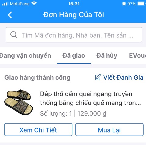 Bạn đổi sản phẩm giúp mình nhé, mình đặt quai ngang là dép chiếu, không phải dép này.