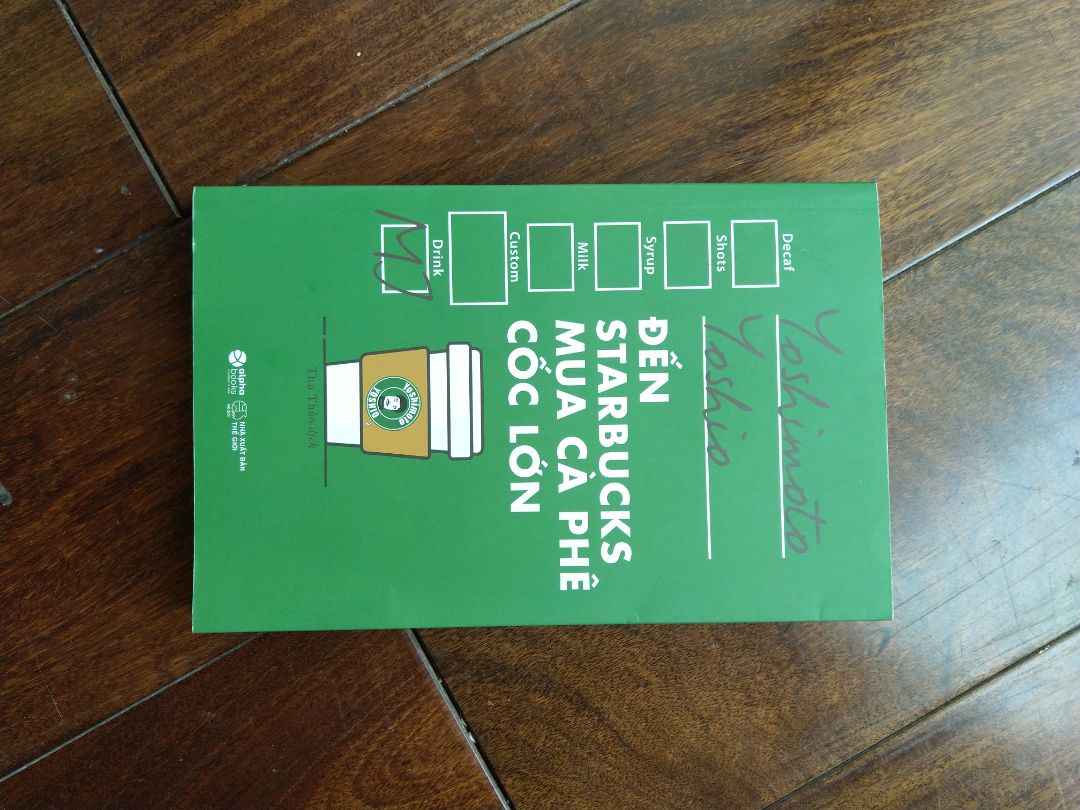 Nội dung hay, dễ hiểu. Sách mới tinh, giao hàng nhanh. Mang ra quán Starbucks đọc là chuẩn. Mình thường mua size tall khi uống ở ngoài.