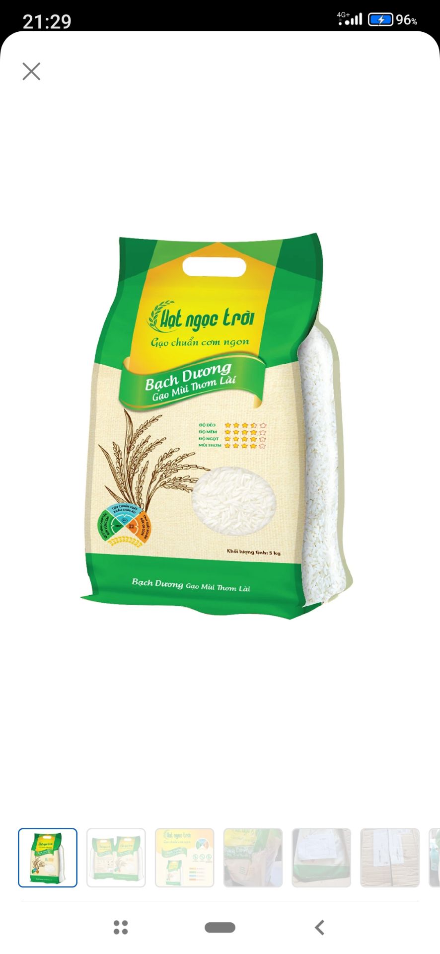 gạo thơm ngon, dẻo vừa, mua ngay đợt giới nghiêm toàn SG nên khi shipper được đi giao là nhận gạo được liền luôn. cám ơn Tiki. gạo thơm ngon, dẻo vừa, mua ngay đợt giới nghiêm toàn SG nên khi shipper được đi giao là nhận gạo được liền luôn. cám ơn Tiki.