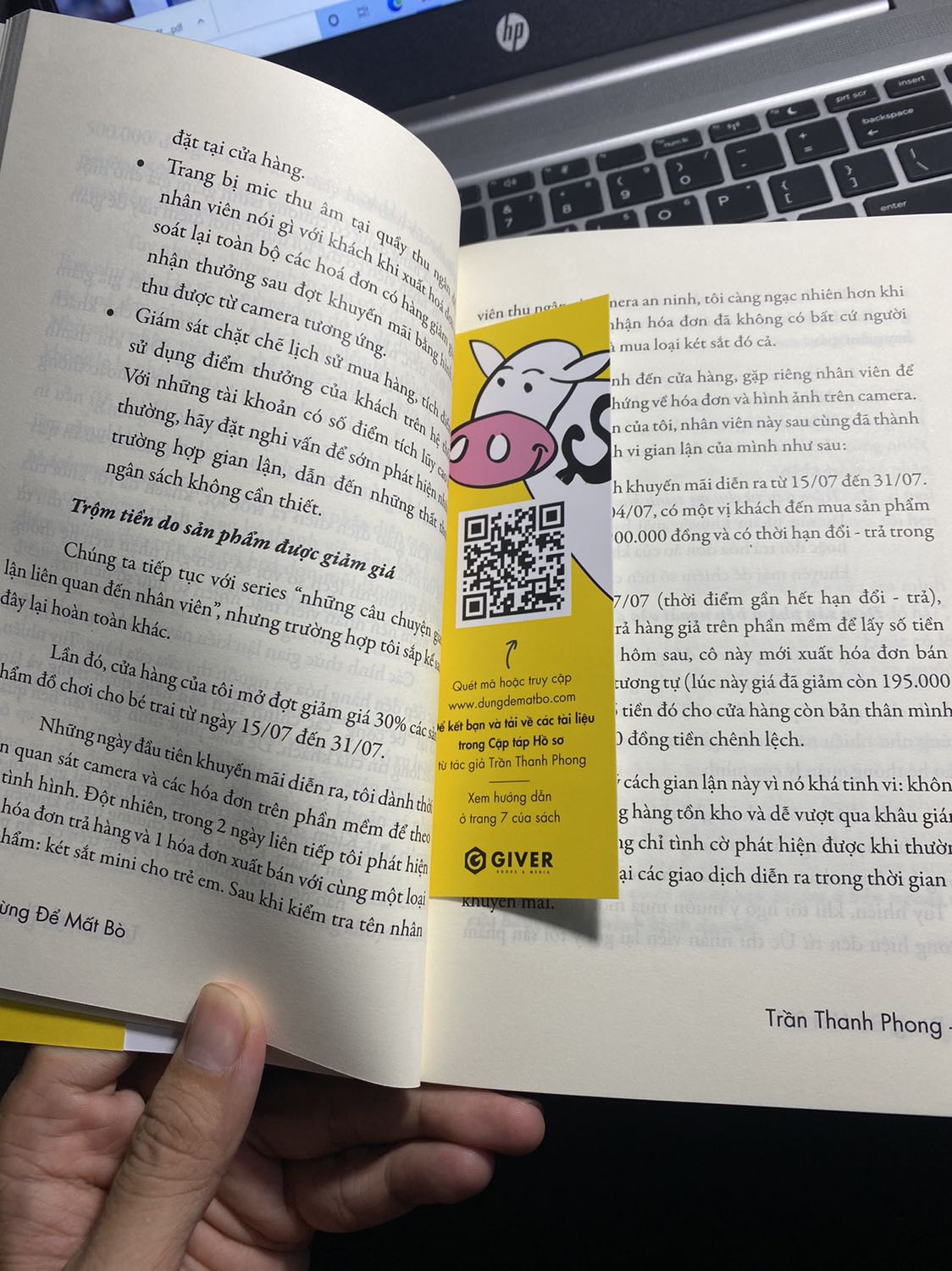 Rất thích quyển sách này 
Cuốn sách này đã mô tả rất khái quát các vấn đề thất thoát trong quá trình kinh doanh và làm mình cũng bị cuốn vào hành trình chăm bò để rồi tìm cách giữ bò. Rất bổ ích cho những bạn chập chững trên giai đoạn khởi nghiệp, hầu hết là những trải nghiệm hết sức thực tế giúp mình có cái nhìn tổng quan hơn cho những ai đang có ý định kinh doanh. Cảm ơn anh Trần Thanh Phong với combo sách đầy ý nghĩa!!!!@@@@