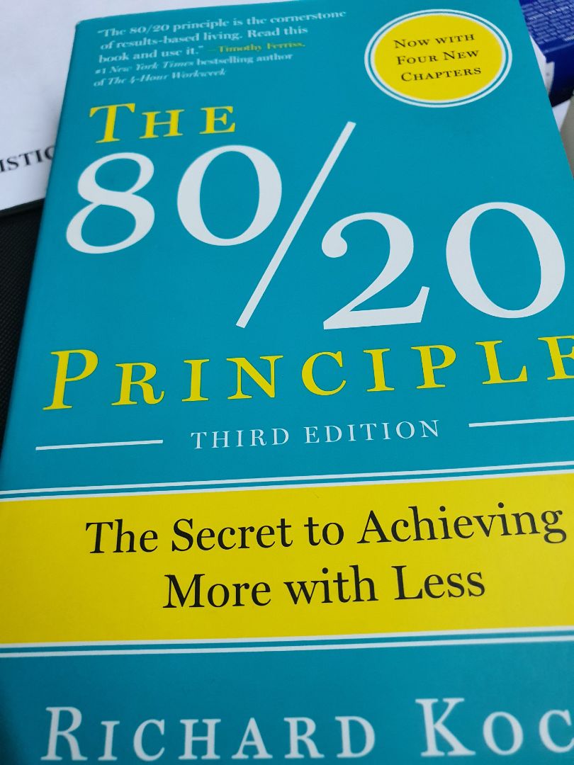 Nghe nhiều về nguyên lý 80/20, nhưng đọc thì lại khác, và để áp dụng lại càng không đơn giản. Sách hay, đáng đọc.
