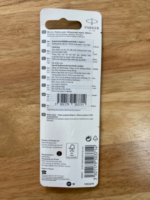 Hàng giao đúng hẹn.
Ruột bút mới, mực đều và màu xanh sáng.