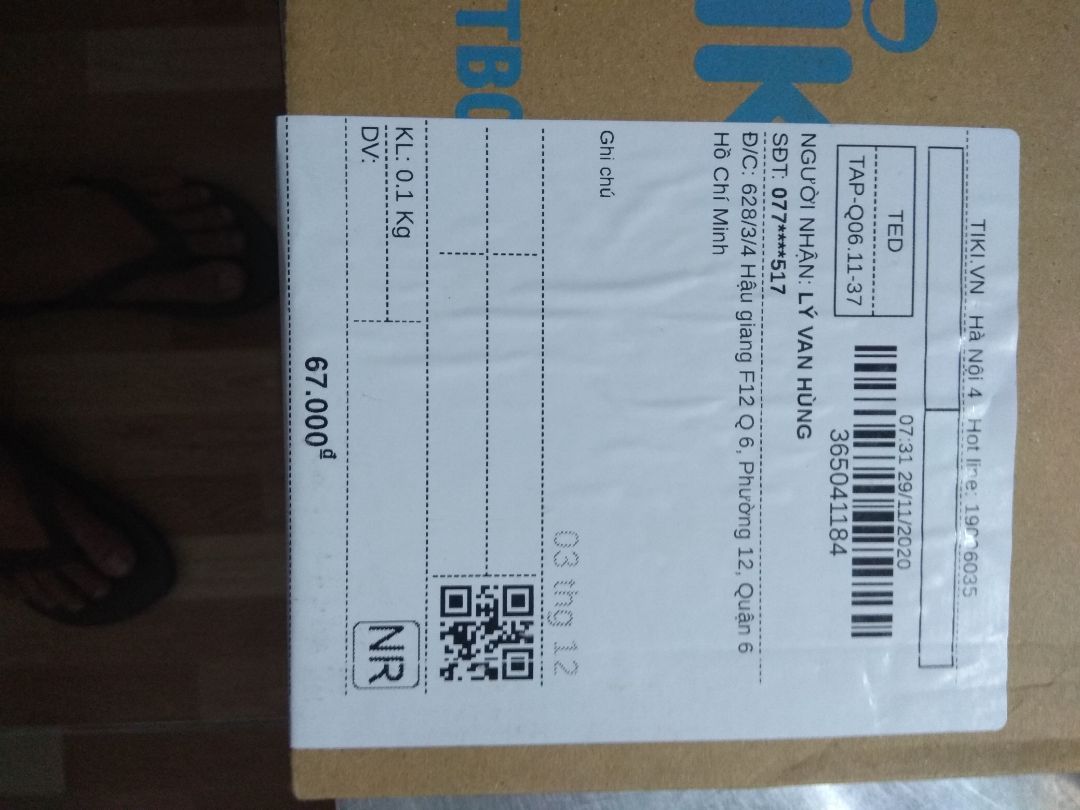 hàng đúng như QC