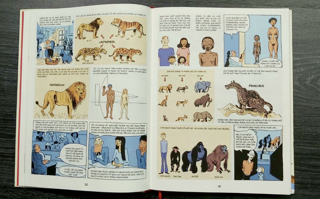 "Dành tặng sự tuyệt chủng, mất mát và quên lãng. Mọi thứ hợp rồi tan." - YUVAL NOAH HARARI.
Sách đẹp dày dặm, hình minh họa ngộ nghĩnh. Ko biết có bạn nào giống mình ko, mua sách này vì nó ít chữ 🤩. 
Dịch vụ Tiki tiện ích, đa dạng. Đặt TikiNow 2h sau là có. Bằng với thời gian mình đi hiệu sách. Sách được đóng hộp cẩn thận. Like &Thanks!