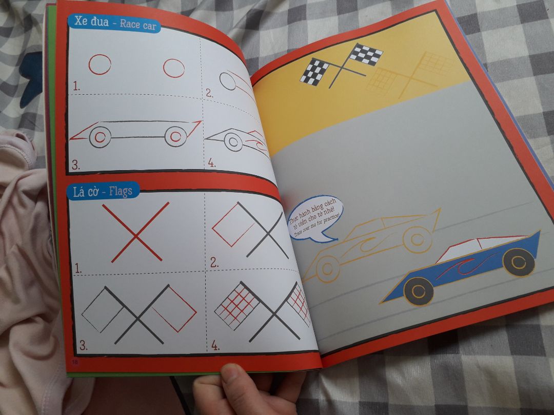 Sách hướng dẫn bé vẽ rất đơn giản. Mình mua được giá sale 91% nên vô cùng hài lòng.