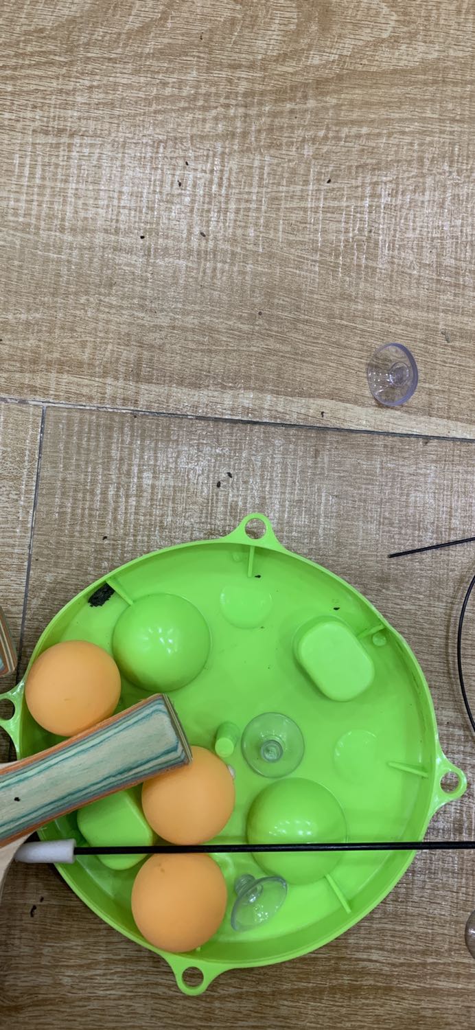 Bộ đồ chơi ko đc kiểm tra trước khi giao: có gián, phân côn trùng, tổ gián .
Vợt tưa răm gỗ, cao su mặt vợt bị côn trùng gặm nham nhở.