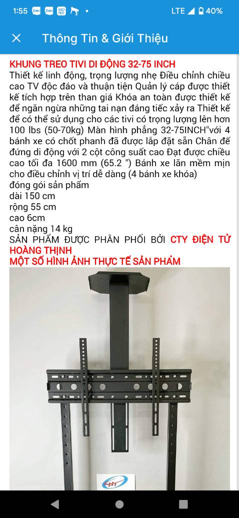 Dịch vụ hậu mãi kém. Nhân viên trả lời với khách cộc lộc, ko chủ ngữ vị ngữ. Hỏi hướng dẫn lắp đặt thì kêu tự lên YouTube coi, trong khi mã hàng thì tôi tìm hoài không thấy, trên hướng dẫn lắp đặt cũng không có, trên mô tả sản phẩm của tiki cũng không có