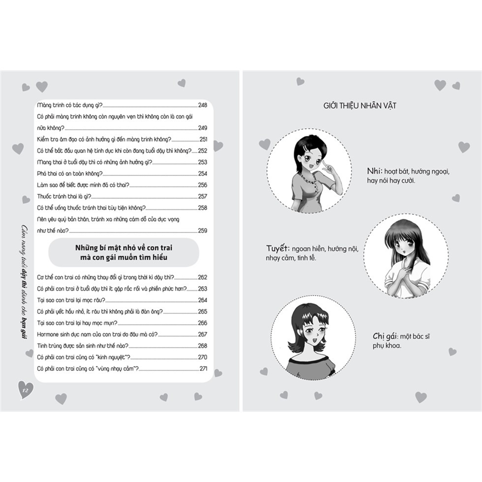 Sách phù hợp với các bạn chuẩn bị dậy thì và mới dậy thì, trình bày đẹp, nội dung chi tiết phong phú