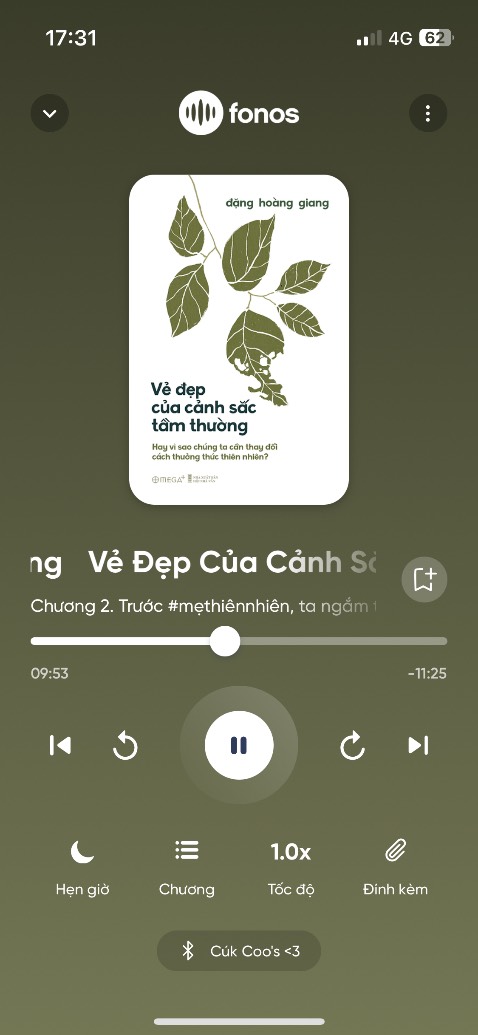 Đọc quyển sách này cho mình 1 cách tiếp cận tuyệt vời và sâu hơn về những gì mình nhìn thấy hàng ngày, cũng như cho mình rất nhiều kiến thức về thiên nhiên và các trường phái thẩm mỹ.
Rất khuyến đọc