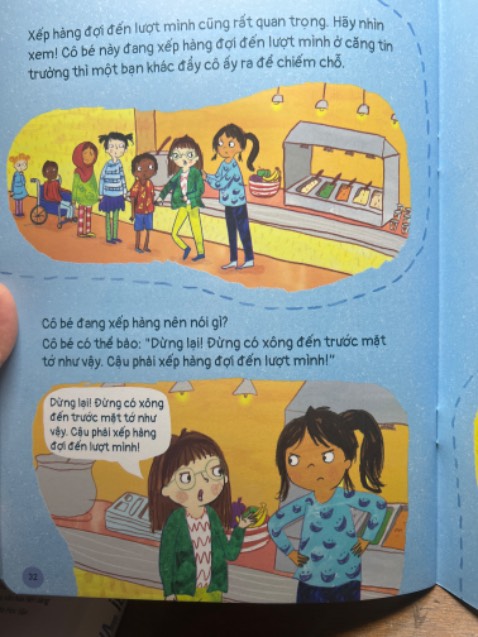 Sách đẹp. Câu chuyện nhẹ nhàng, con có thể hiểu dễ dàng, có kèm theo các ví dụ xử lý tình huống 👌