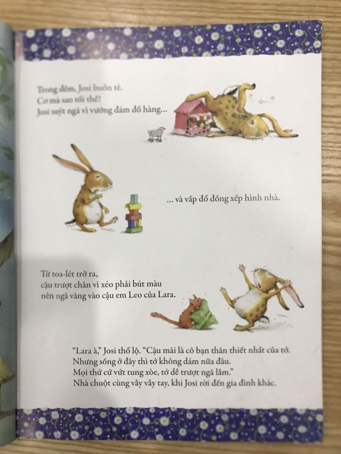 Một quyển truyện đáng giá tới từng xu. Nội dung đáng yêu, hình vẽ dễ thương, đúng tâm lý và hành xử của tụi trẻ con. Mình đọc đi đọc lại mấy lần cho các bé nhà mình. Thực sự tue sách của gia đình nên có cuốn này, có 6* chắc cũng vote luôn ♥️