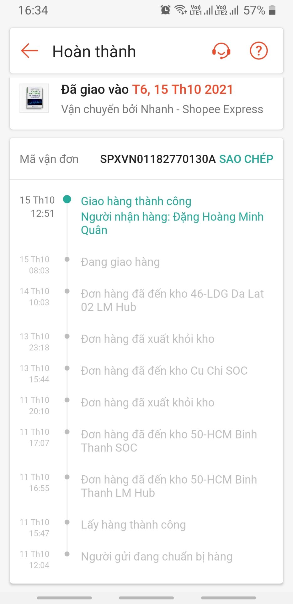 Nhân viên giao hàng tại địa phương làm việc rất tốt nhưng Best và TiKi treo hàng tại TP.HCM quá lâu. Tóm lại TiKi làm ăn rất chán, đặt sách bên  *** cùng thời điểm chỉ mất từ 4 đến 5 ngày là nhận hàng trong khi TiKi mất nửa tháng. Ai có ý định mua nên chuyển qua *** đặt cho nhanh