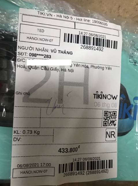 Chào Shop, 
Mình cần hàng gấp nên đặt Tiki Now, shop giao đúng hẹn nhưng thiếu mất Chuột (mình đặt cả Bàn phím và Chuột). Sau khi nhận hàng 5' mình đã gọi lại Shipper và tổng đài để hỗ trợ, có hẹn 24h nhưng giờ mình liên hệ lại nói trong 48h
Quan trọng có ai xác nhận cho mình là đóng thiếu hàng dùm cái nhé ! Chào Shop, 
Mình cần hàng gấp nên đặt Tiki Now, shop giao đúng hẹn nhưng thiếu mất Chuột (mình đặt cả Bàn phím và Chuột). Sau khi nhận hàng 5' mình đã gọi lại Shipper và tổng đài để hỗ trợ, có hẹn 24h nhưng giờ mình liên hệ lại nói trong 48h
Quan trọng có ai xác nhận cho mình là đóng thiếu hàng dùm cái nhé !
