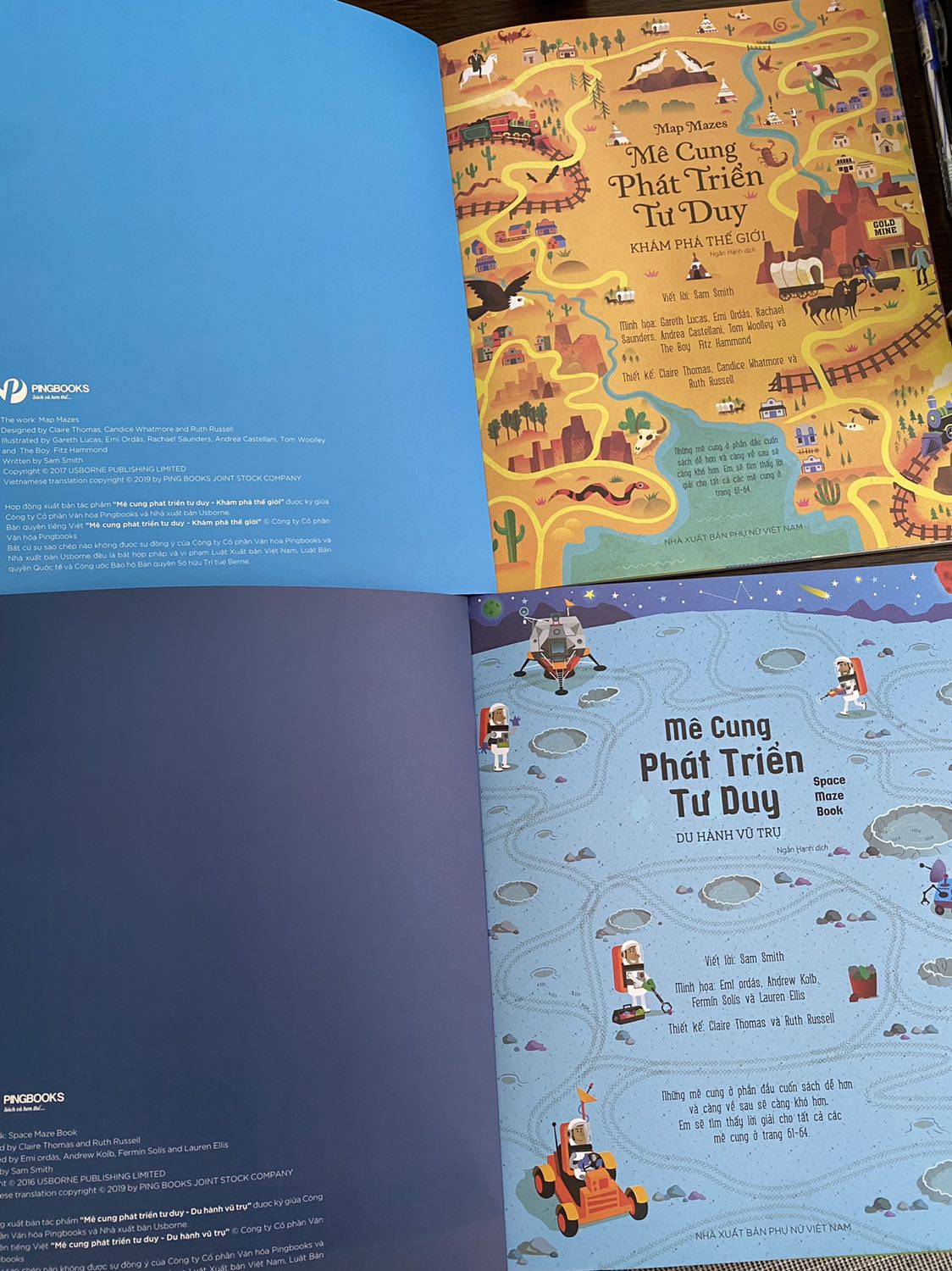 Chủ đề thế giới và vũ trụ khá thú vị. Chất lượng in ấn & đóng sách tốt. Mê cung có độ khó tăng dần nên bé dễ làm quen và nâng cao khả năng logic.