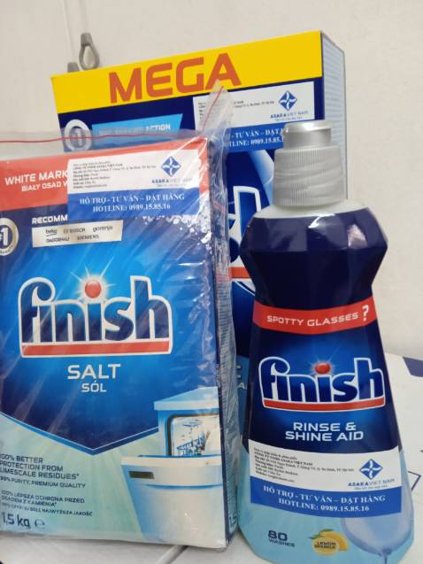 Rửa rất sạch số với mua viên rửa chén 10 trong 1 (ko cần dùng đến muối và dầu bóng). Nên xài viên classic với dầu bóng và muối, chén sẽ sạch, bóng hơn, nước ko bị bám, bị nhớt sau khi rửa, sản phẩm đáng đồng tiền
