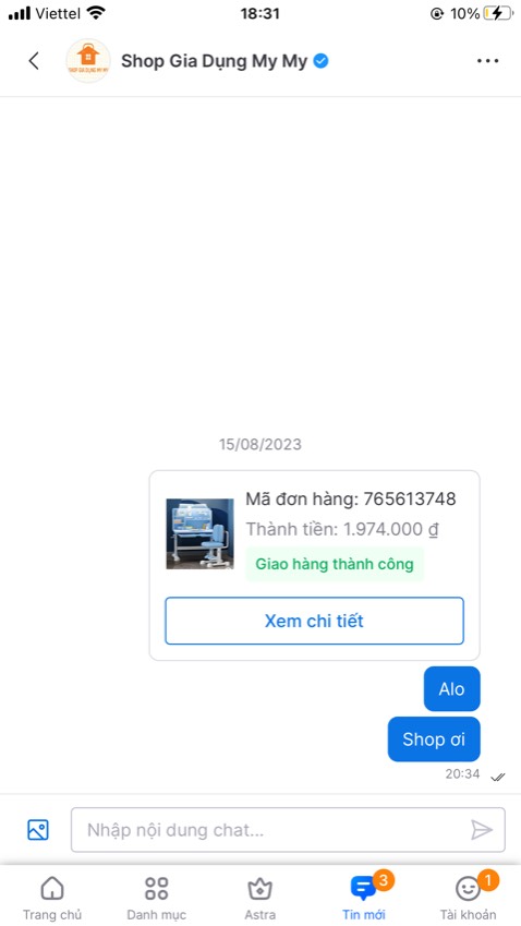 Sản phẩm ko có hướng dẫn lắp 
Nhắn tin shop ko trả lời
Trải nghiệm tồi tệ
Không bao giờ mua hàng shop này nữa