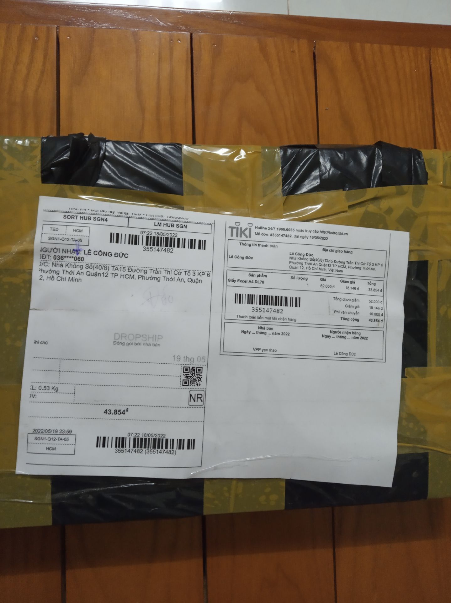 OK, đã nhận được SP của quý Shop rồi. Đúng như những gì mà Shop đã giới thiệu quảng cáo đúng đủ bao bì bảo quản kỹ và giao đúng ngày dự kiến. Chưa sử dụng nên chưa thể nói gì, chắc không có gì vì tôi rất tin tưởng vào quý Shop. Cảm ơn nhiều