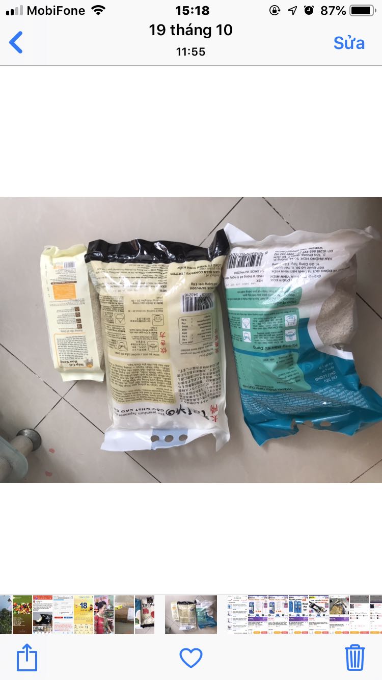 Gạo ngọt cơm
Giao hơi lâu
Nhưng cũng cho 5*
Thanks Tiki Gạo ngọt cơm
Giao hơi lâu
Nhưng cũng cho 5*
Thanks Tiki