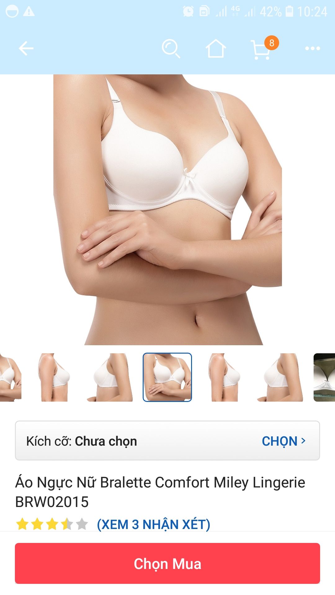 Hàng đặt: form đứng, dây áo không ren, có nơ.
Hàng nhận: móp méo, dây áo có ren và không nơ.