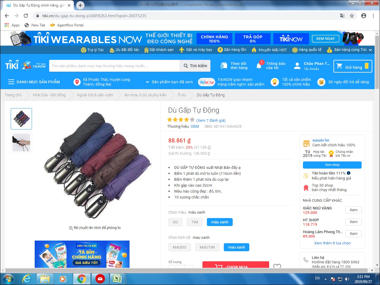 Shop đã giao khác mẫu. Xin đổi lại dùm ( Dù shop giao nhỏ hơn và cán dù khác không như khi đăng bán)
Yêu cầu shop đổi lại dùm!