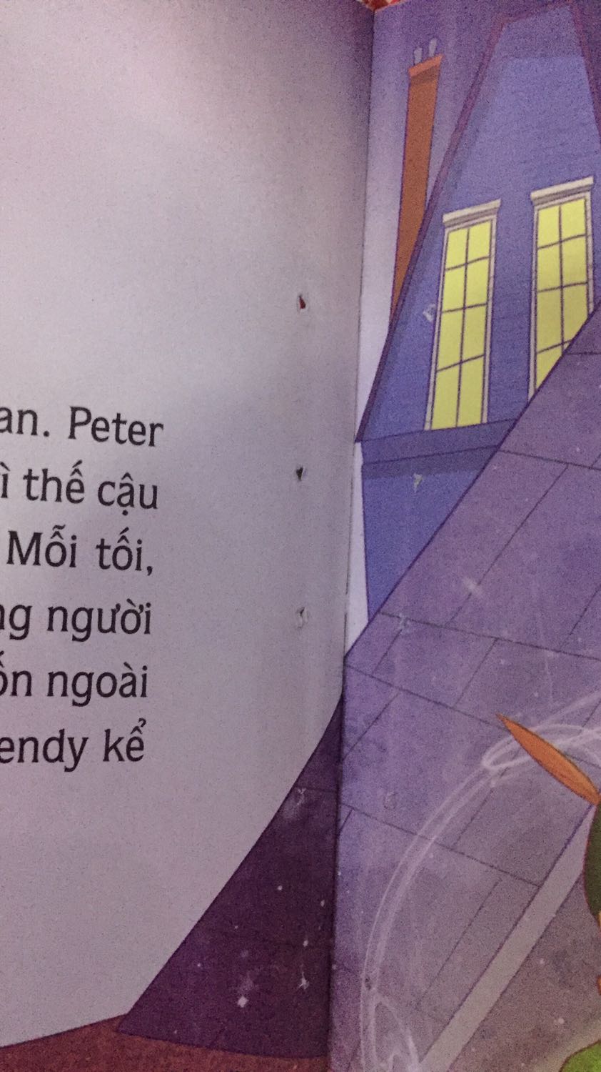 Sách không được mới lắm, nó bị rộp, có nhiều trang bị đục lỗ gần gáy sách, như kiểu bị rách rồi được gắn chỉ lại vậy. Nhìn chung thì cũng được