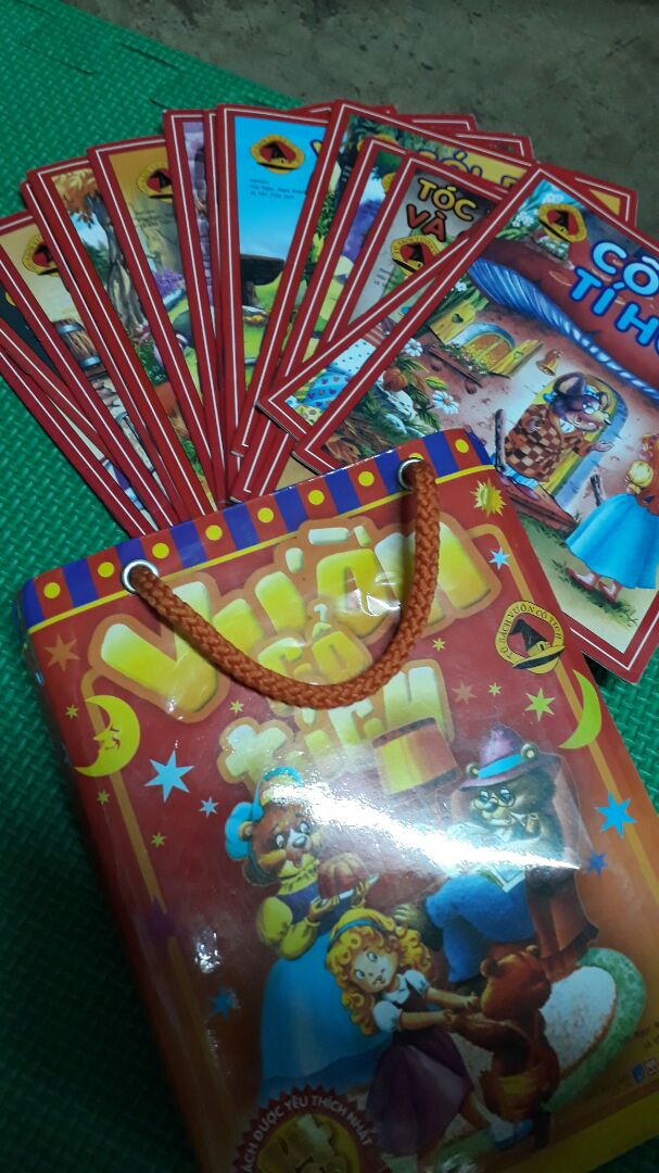 những câu chuyện cổ tích với hình vẽ đẹp lờ văn hay, bé rất thích