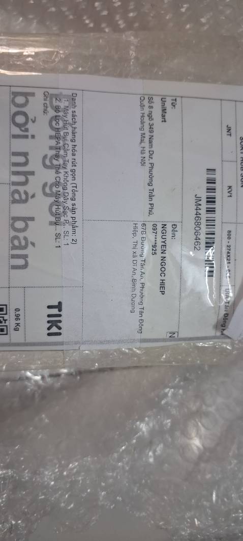 Máy hút mạnh, giao hàng nhanh hơn dự kiến. Nói chung quá ok