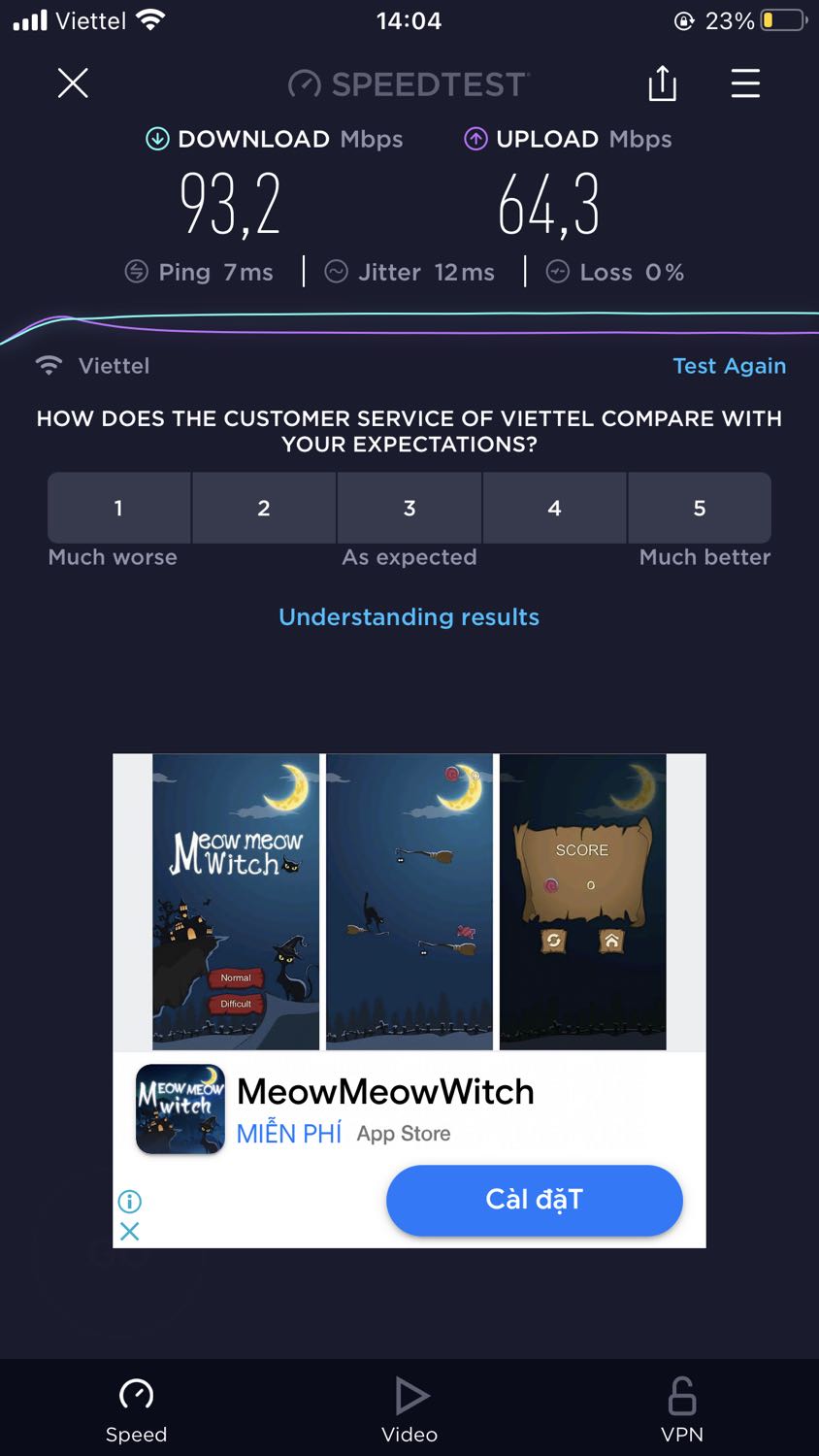 Sản phẩm tốt. Nhất là thấy tem của trực tiếp TP-link như hình.
Kết quả *** trên băng tần 5Ghz - ***gói Net1Plus của Viettel đã "BRIDGE MODE". Anh em nào mua thì để ý xem có đòi Viettel đổi sang Bridge mode được không. Sản phẩm tốt. Nhất là thấy tem của trực tiếp TP-link như hình.
Kết quả *** trên băng tần 5Ghz - ***gói Net1Plus của Viettel đã "BRIDGE MODE". Anh em nào mua thì để ý xem có đòi Viettel đổi sang Bridge mode được không.