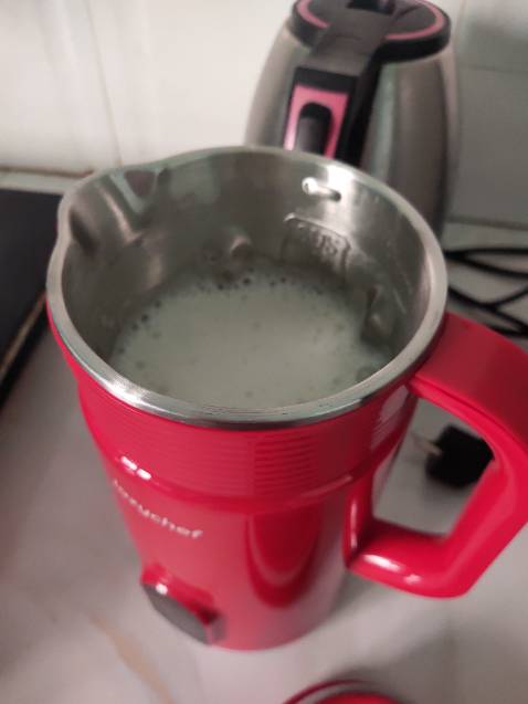 Mình mới mua, thử chức năng sữa đậu xanh, ngon mịn, nấu một lần được cỡ 2 ly sữa