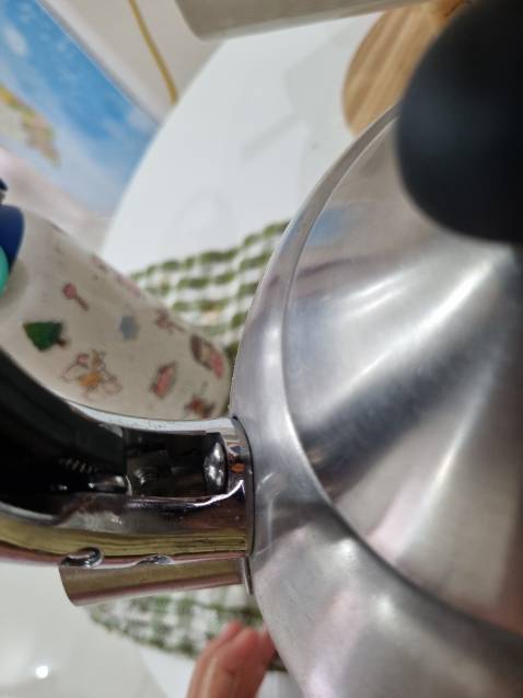 Ấm mình mua giá khá cai so với các ấm inox khác. Gần 600k. Nhưng ấm khá mỏng, nhỏ, quai cầm không chắc chắn, chỉ có 1 con ốc vít bắt vào.
Dùng thời gian để đựng nước đun sôi thôi chứ mình không đun, mà nó rỉ sét quá trời.
Không nên mua ấm này: mỏng, không chắc chắn, inox đểu (bị gỉ).