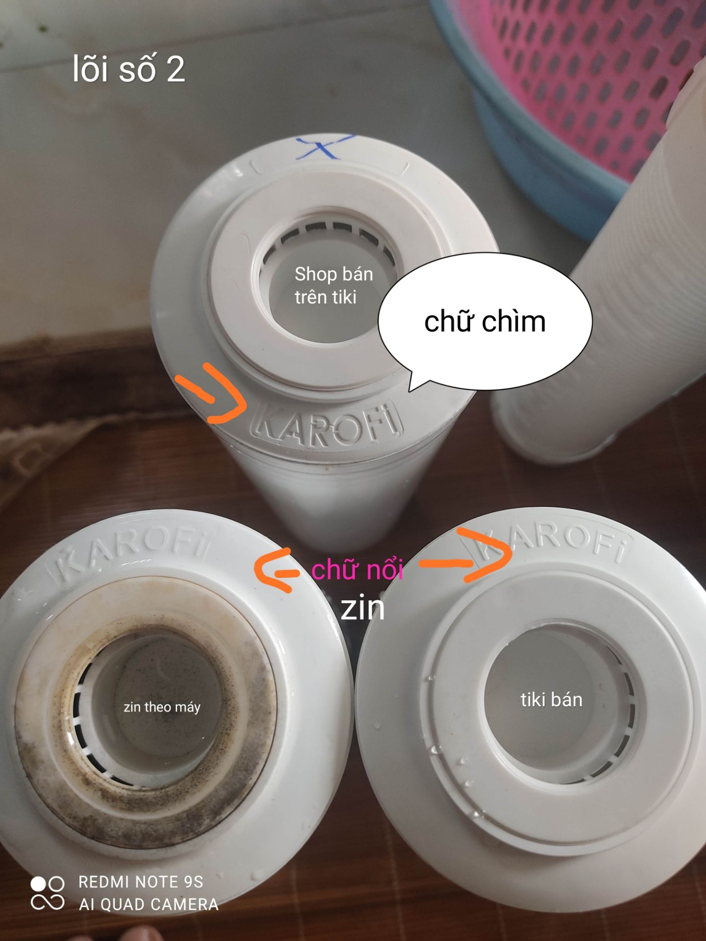 lần trước mua lõi lọc trên tiki ko phải lõi lọc 9 hãng, mua của shop đối tác trên tiki. lúc phát hiện ra thì quá ngày đổi trả. lần này mua của tiki trading bán có tem đầy đủ với so sánh lõi theo máy thì giống nhau. cùng mua của tiki nhưng chất lượng khác nhau ai mua chú ý chỗ bán. lần trước mua lõi lọc trên tiki ko phải lõi lọc 9 hãng, mua của shop đối tác trên tiki. lúc phát hiện ra thì quá ngày đổi trả. lần này mua của tiki trading bán có tem đầy đủ với so sánh lõi theo máy thì giống nhau. cùng mua của tiki nhưng chất lượng khác nhau ai mua chú ý chỗ bán.